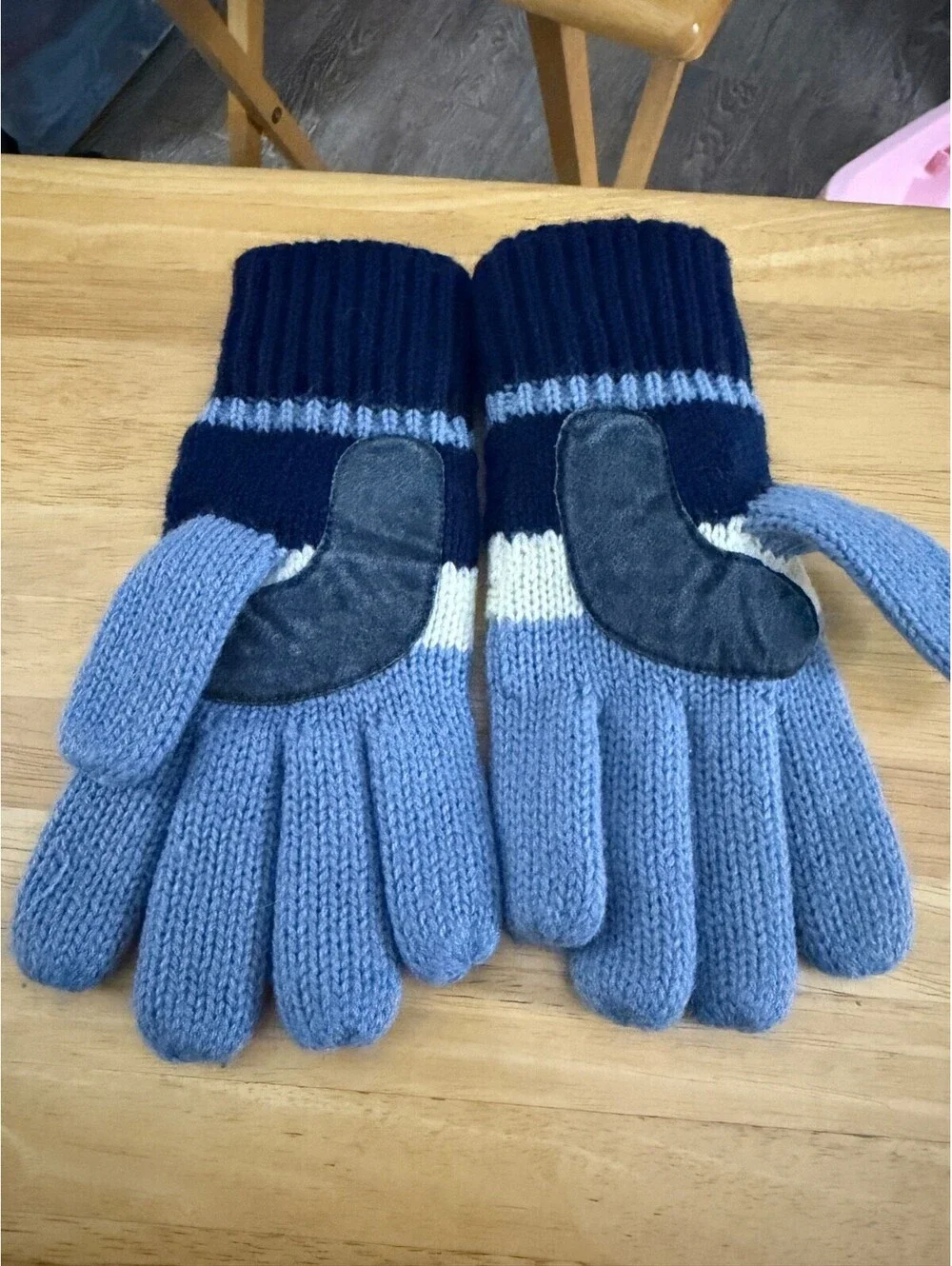 Women's Blue Winter Gloves One Size